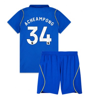 Chelsea Josh Acheampong #34 Hjemmebanetrøje Børn 2026-27 Kortærmet (+ Korte bukser)